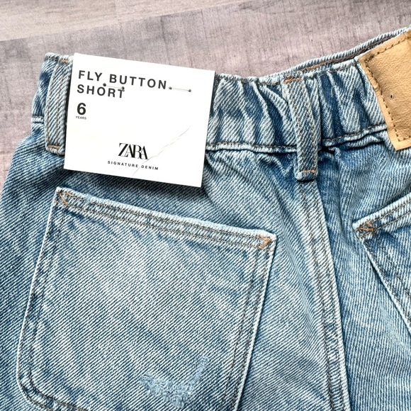 Zara Girls Distressed Shorts 6 - Picture 6 of 9